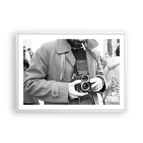 Poster in cornice bianca - In stile retro - 70x50 cm