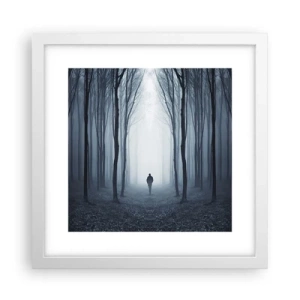Poster in cornice bianca - E tutto è semplice e chiaro - 30x30 cm