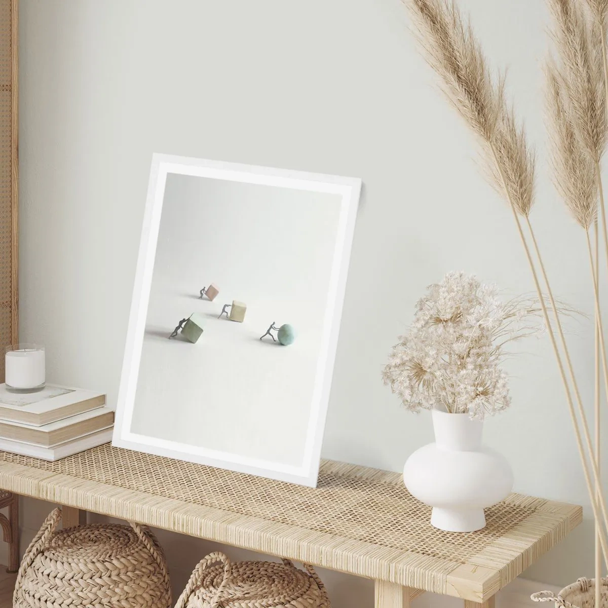 Poster in cornice bianca - È la vita - 40x50 cm