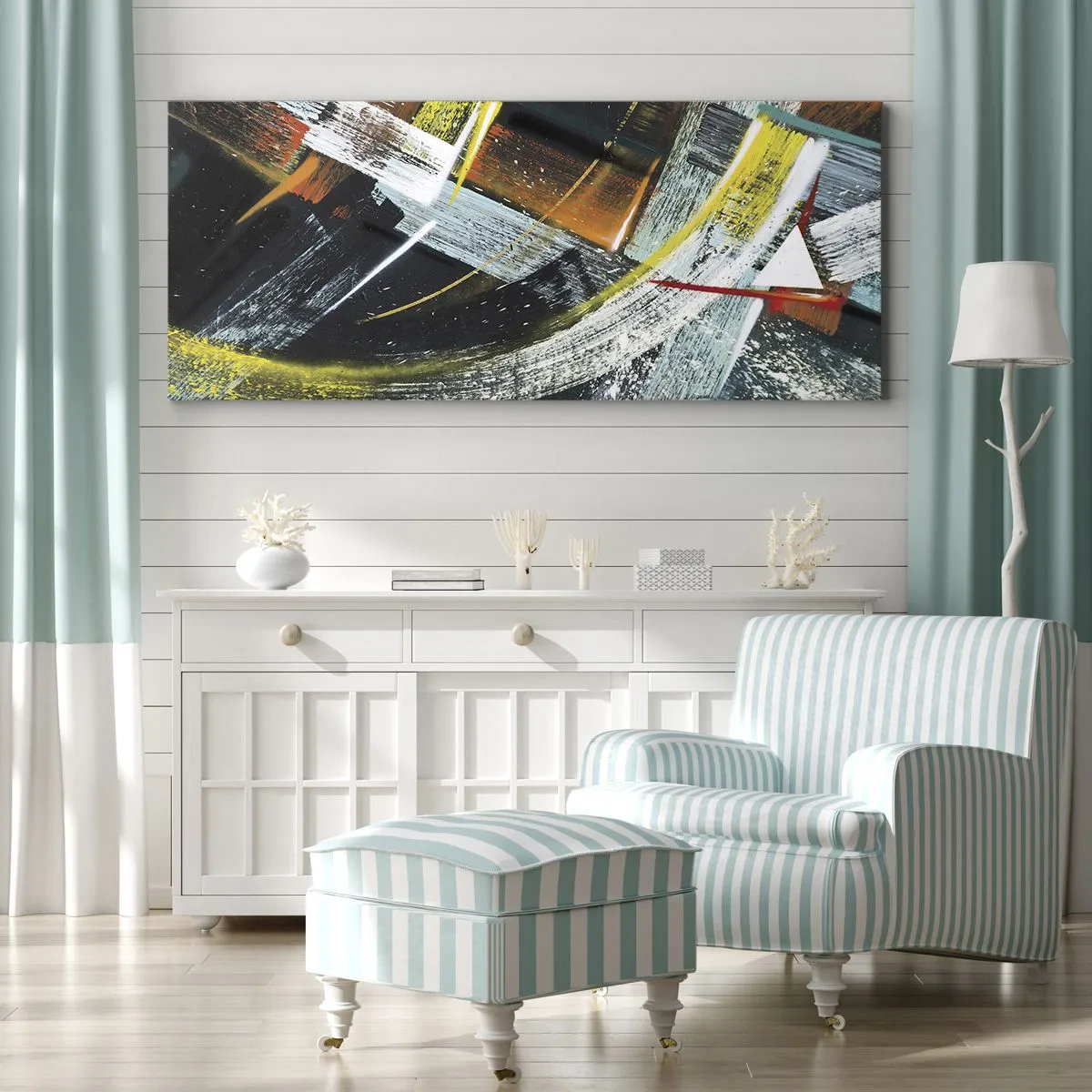 Quadro su tela - Stampe su Tela - L'energia del movimento - 100x40 cm