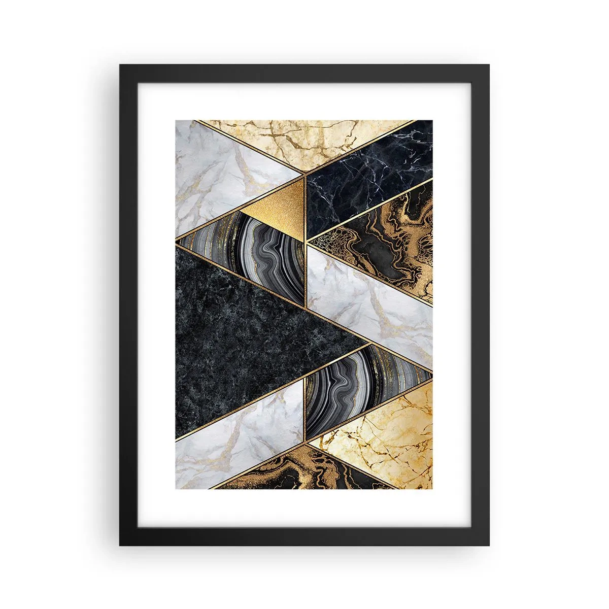 Poster in cornice nera - Pietra su pietra - 30x40 cm