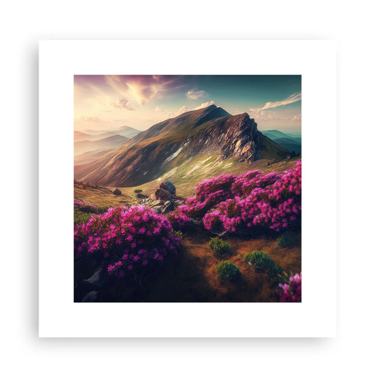 Poster - L'estate sui monti - 30x30 cm