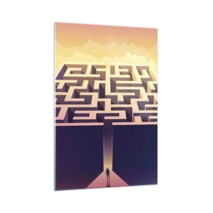 Quadro su vetro - Il momento delle decisioni - 70x100 cm