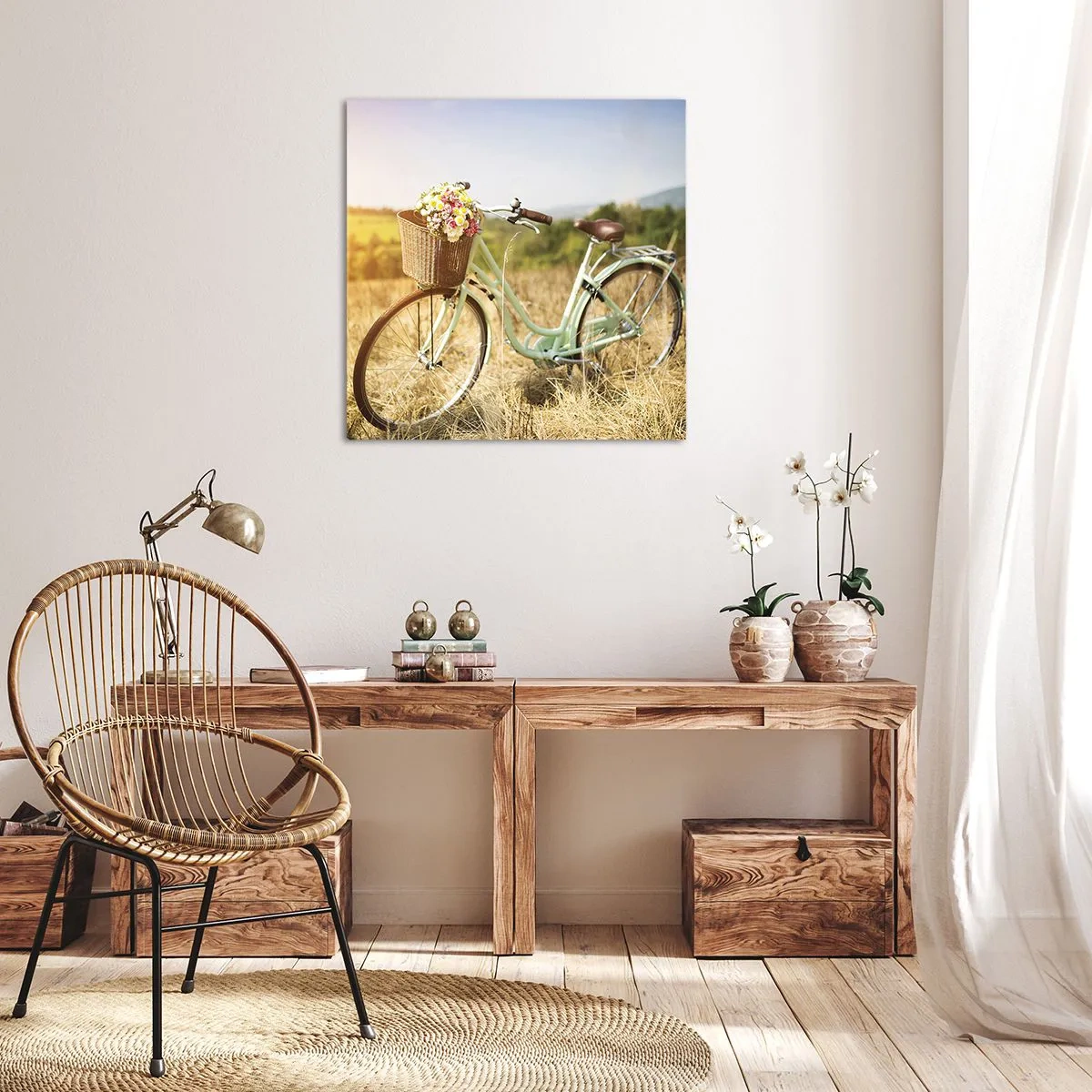 Quadro su tela - Stampe su Tela - Resto qui un attimo - 70x70 cm