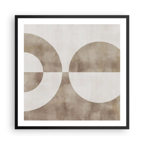 Poster in cornice nera - Analogie e differenze - 60x60 cm