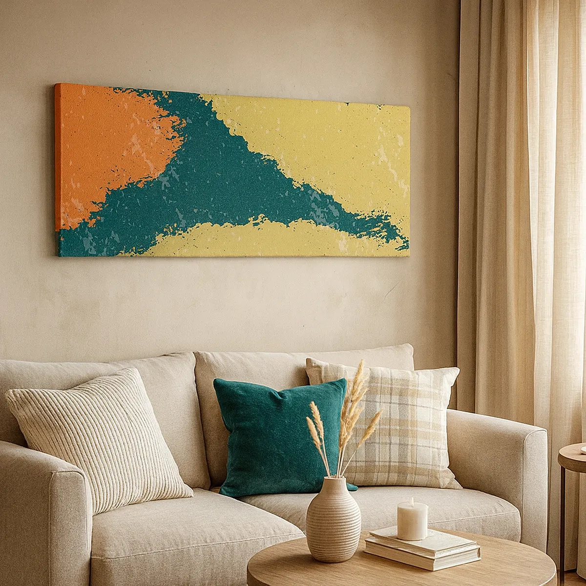 Quadro su tela - Stampe su Tela - Astrazione: movimento lento - 30x30 cm