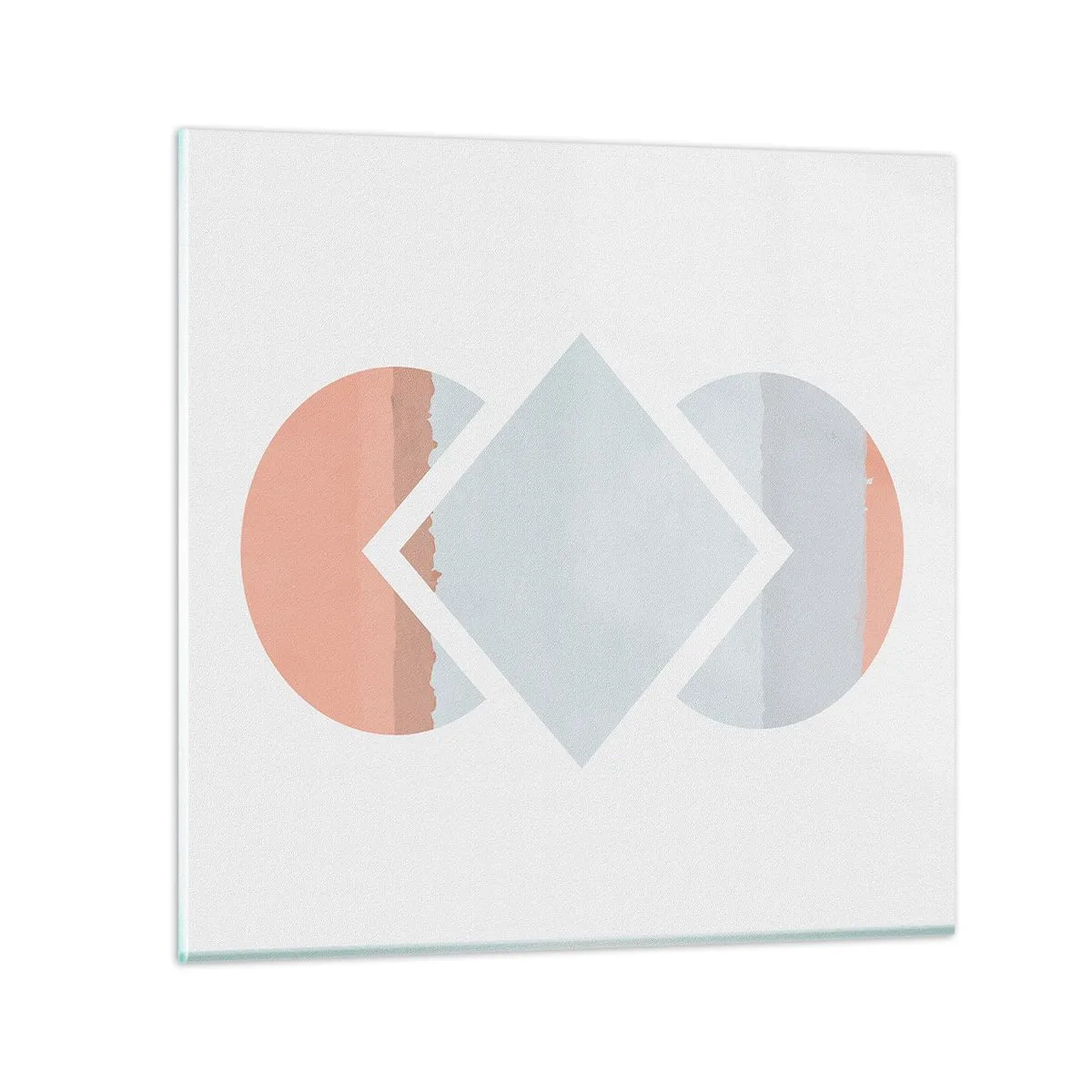 Quadro su vetro - La situazione è chiara - 60x60 cm