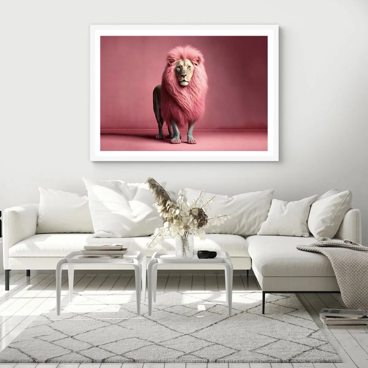 Poster in cornice bianca - E non mette più paura - 50x40 cm