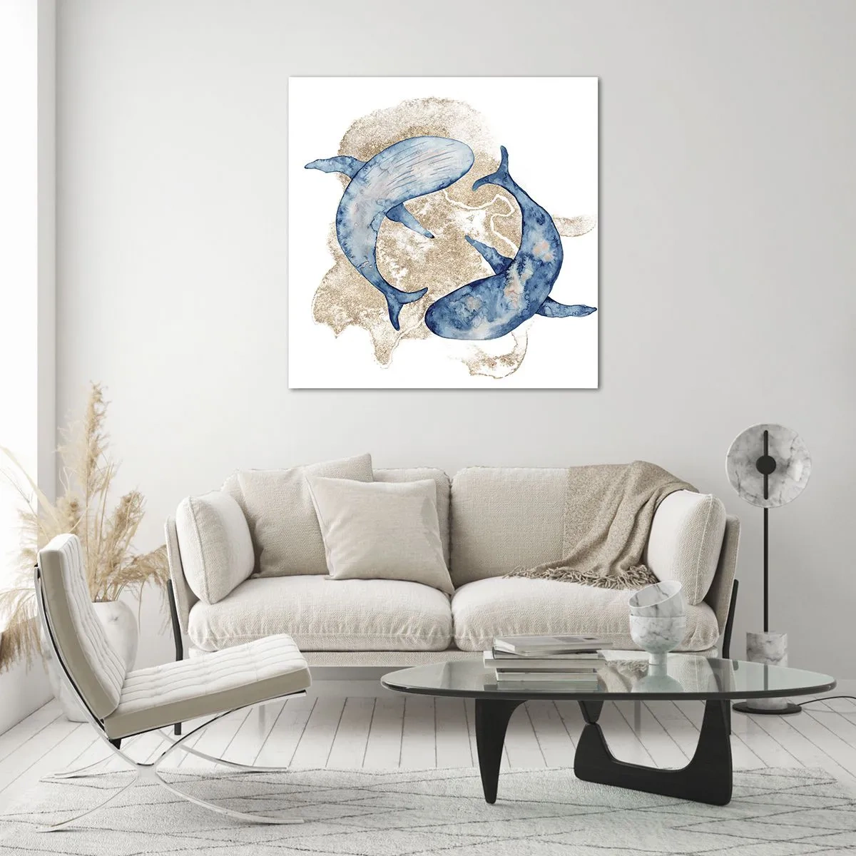 Quadro su vetro - Amicizia o amore? - 70x70 cm