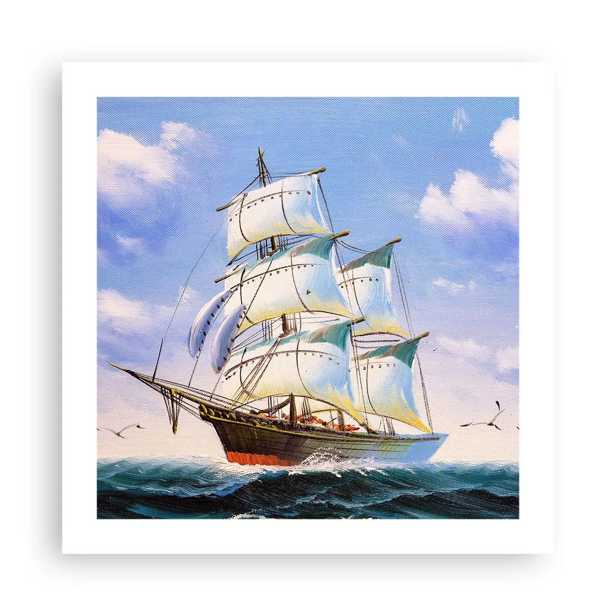 Poster - Con orgoglio nel vento - 50x50 cm