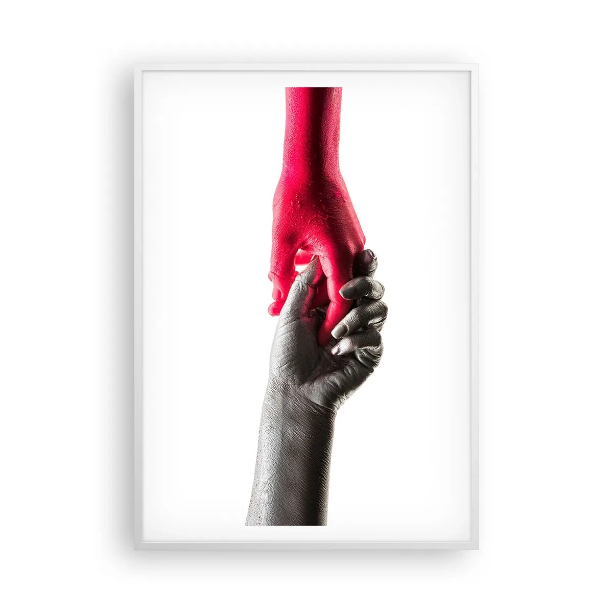 Poster in cornice bianca - Insieme, sebbene diversi - 70x100 cm