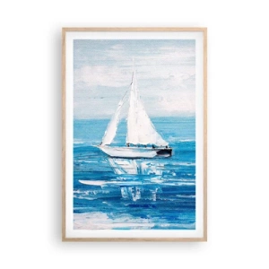 Poster in cornice rovere chiaro - Con un amico al fianco - 61x91 cm