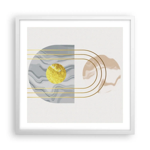 Poster in cornice bianca - Chiarezza e lucentezza - 50x50 cm