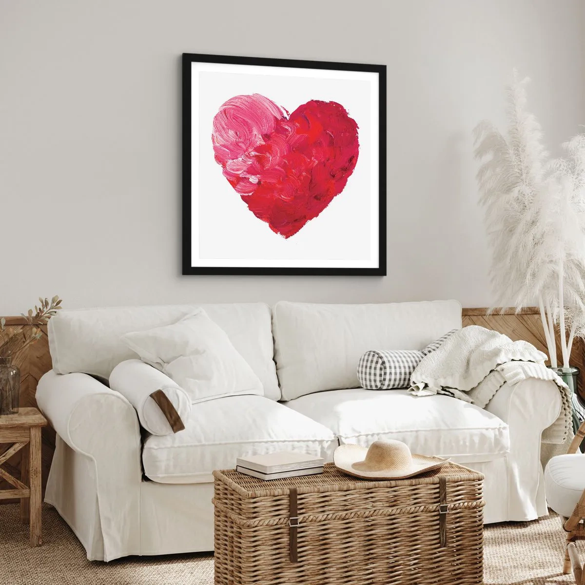 Poster in cornice nera - All you need is love - 50x50 cm