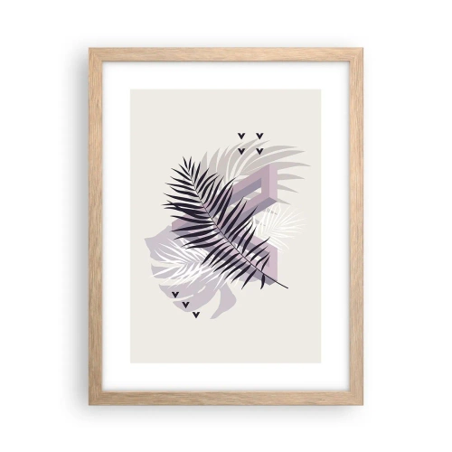 Poster in cornice rovere chiaro - L'ombra dell'ombra - 30x40 cm