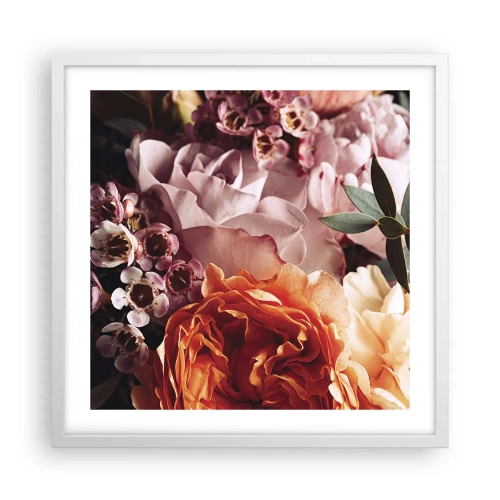 Poster in cornice bianca - Avvolti dalla bellezza - 50x50 cm