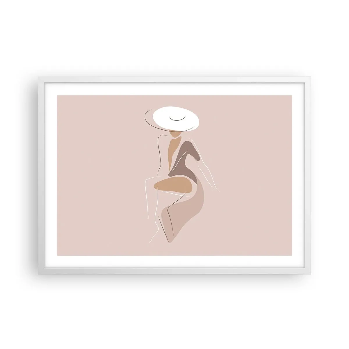 Poster in cornice bianca - Essere una dama - 70x50 cm