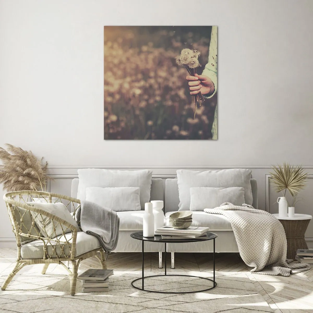 Quadro su vetro - Fermali per favore - 40x40 cm