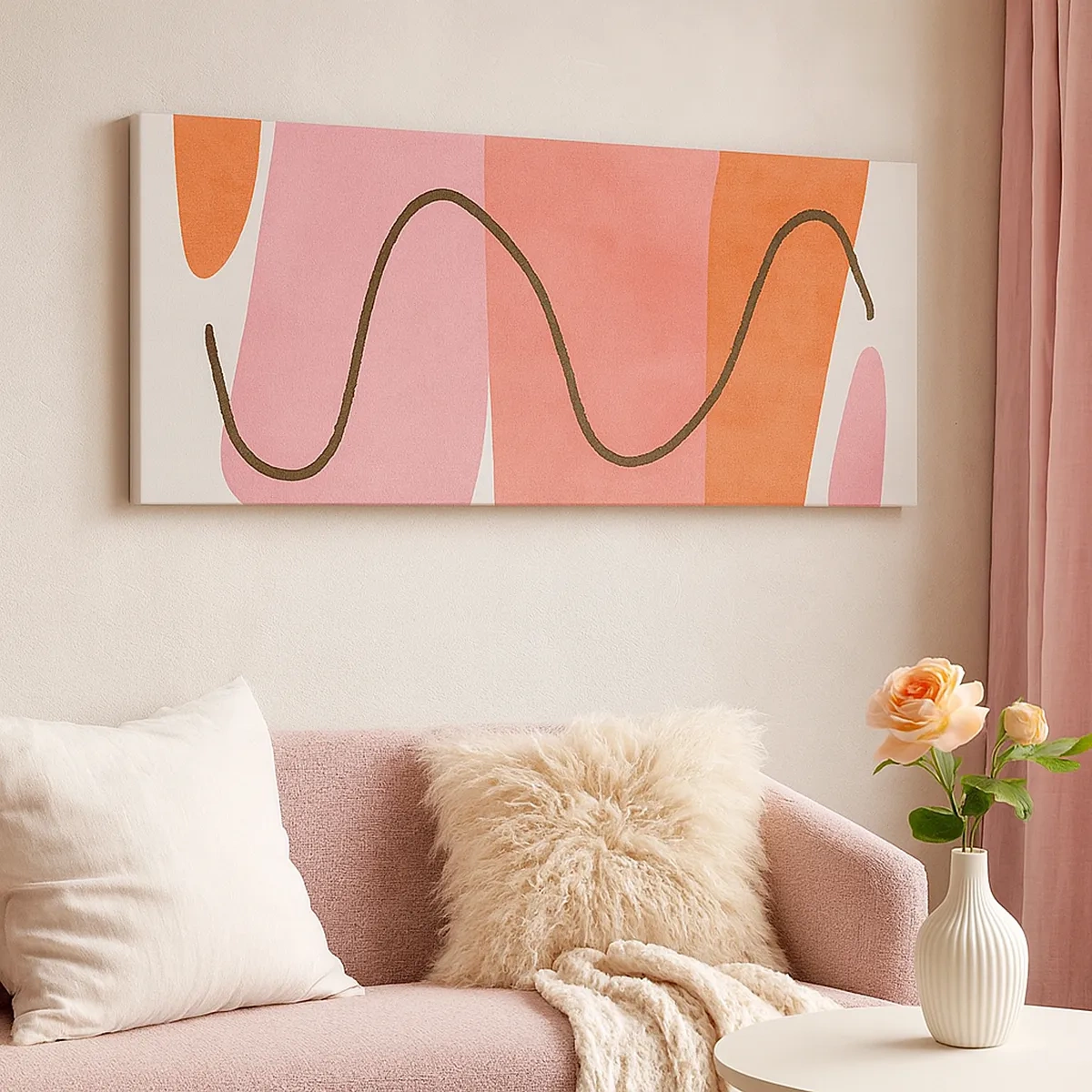 Quadro su tela - Stampe su Tela - Il delicato movimento delle forme - 30x30 cm