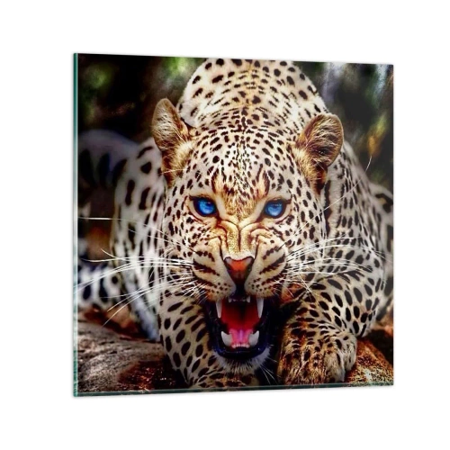 Quadro su vetro - La rabbia non rovina la bellezza - 30x30 cm