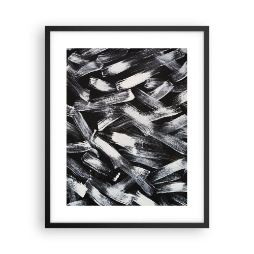 Poster in cornice nera - Astrazione in spirito industriale - 40x50 cm