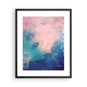 Poster in cornice nera - Abbracci nel blu - 40x50 cm