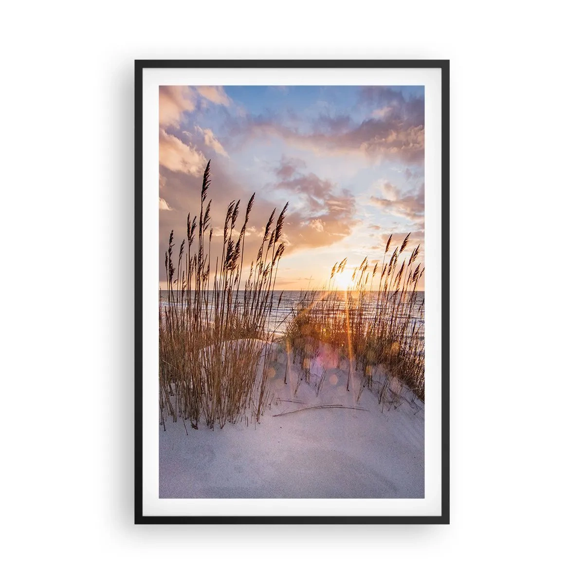 Poster in cornice nera - L'addio al sole e al vento - 61x91 cm