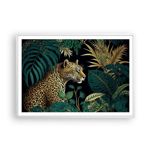 Poster in cornice bianca - Il signore della giungla - 100x70 cm