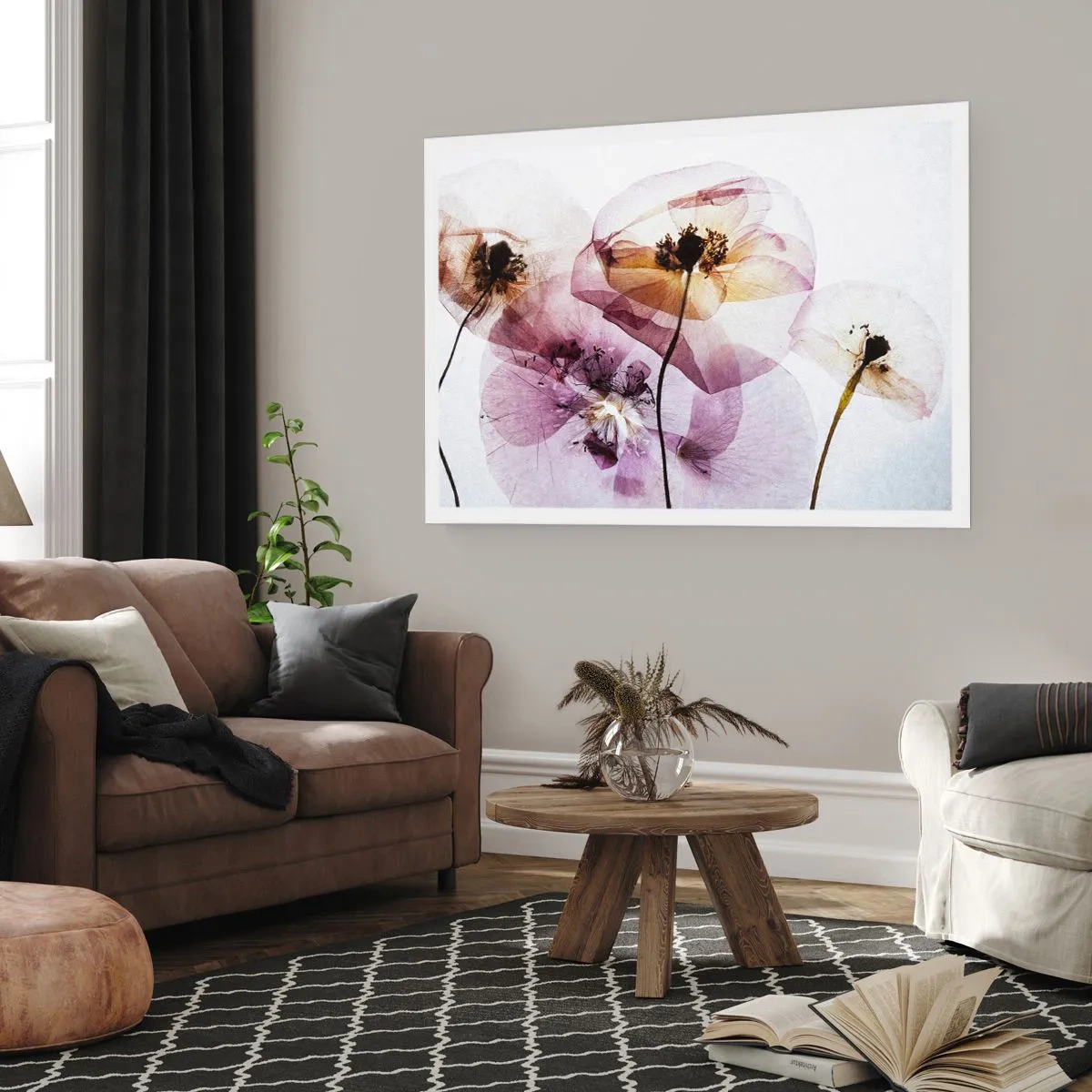 Poster - Fiori trasparenti - 40x30 cm