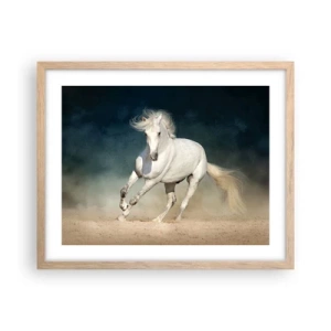 Poster in cornice rovere chiaro - Libertà allo stato puro - 50x40 cm