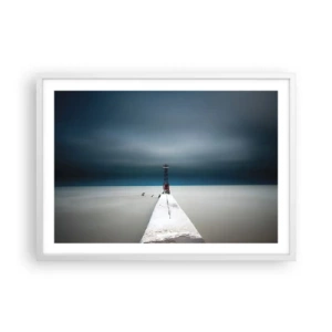 Poster in cornice bianca - Incontrando l'infinito - 70x50 cm