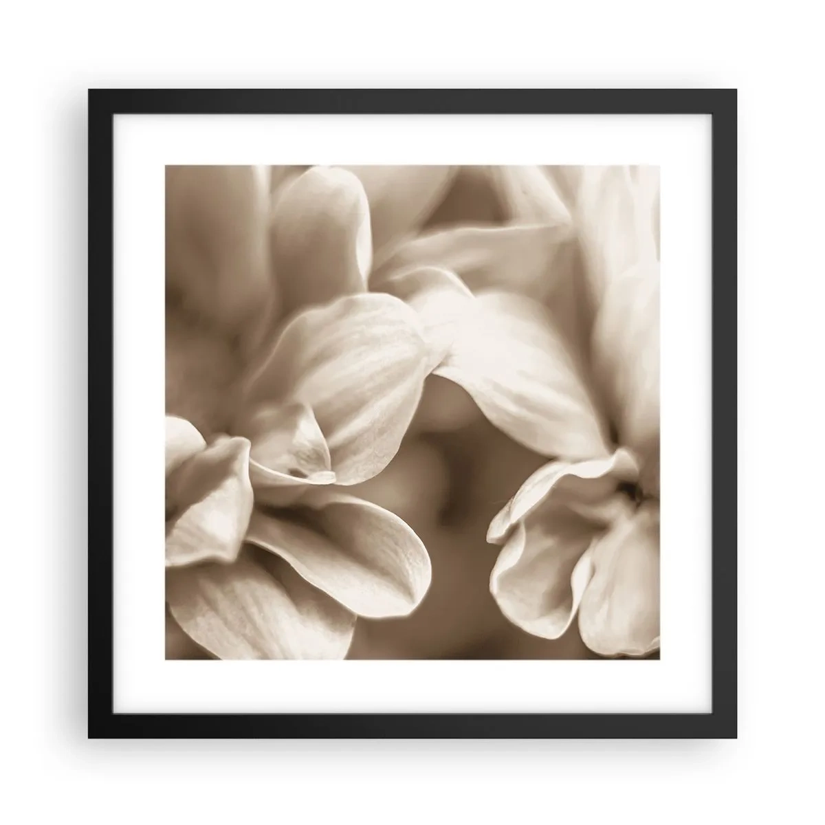 Poster in cornice nera - Mite come un sorriso - 40x40 cm