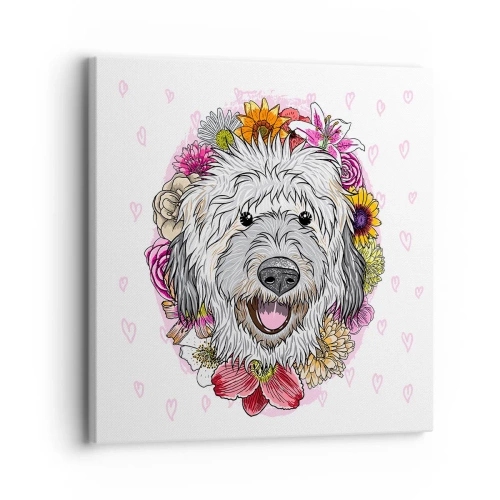 Quadro su tela - Stampe su Tela - Gioia di cucciolo - 30x30 cm