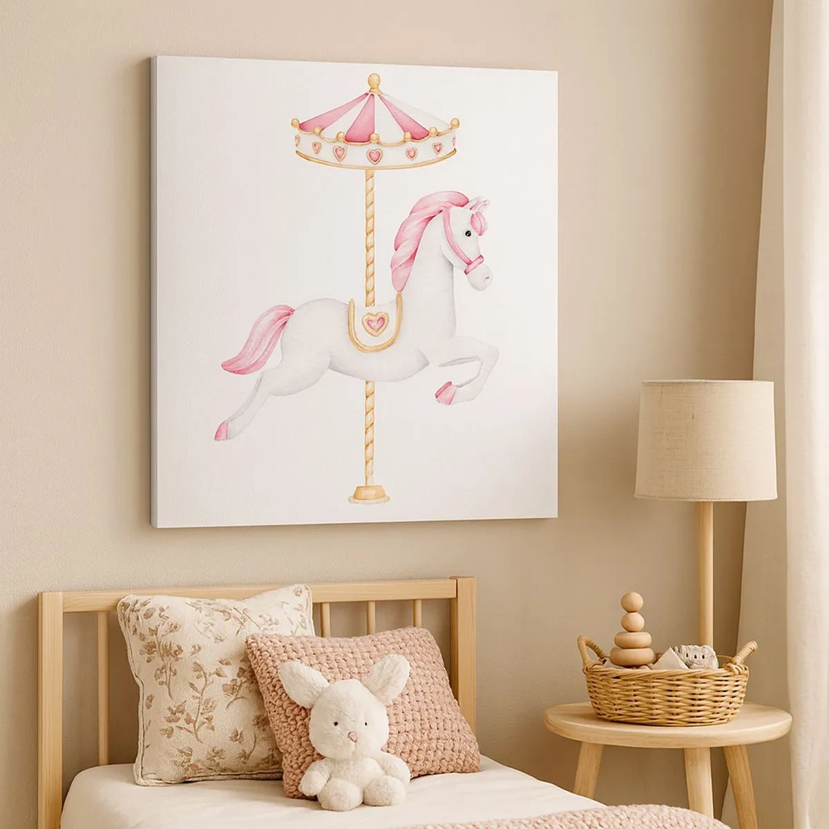 Quadro su tela - Stampe su Tela - Partito al galoppo. - 30x30 cm