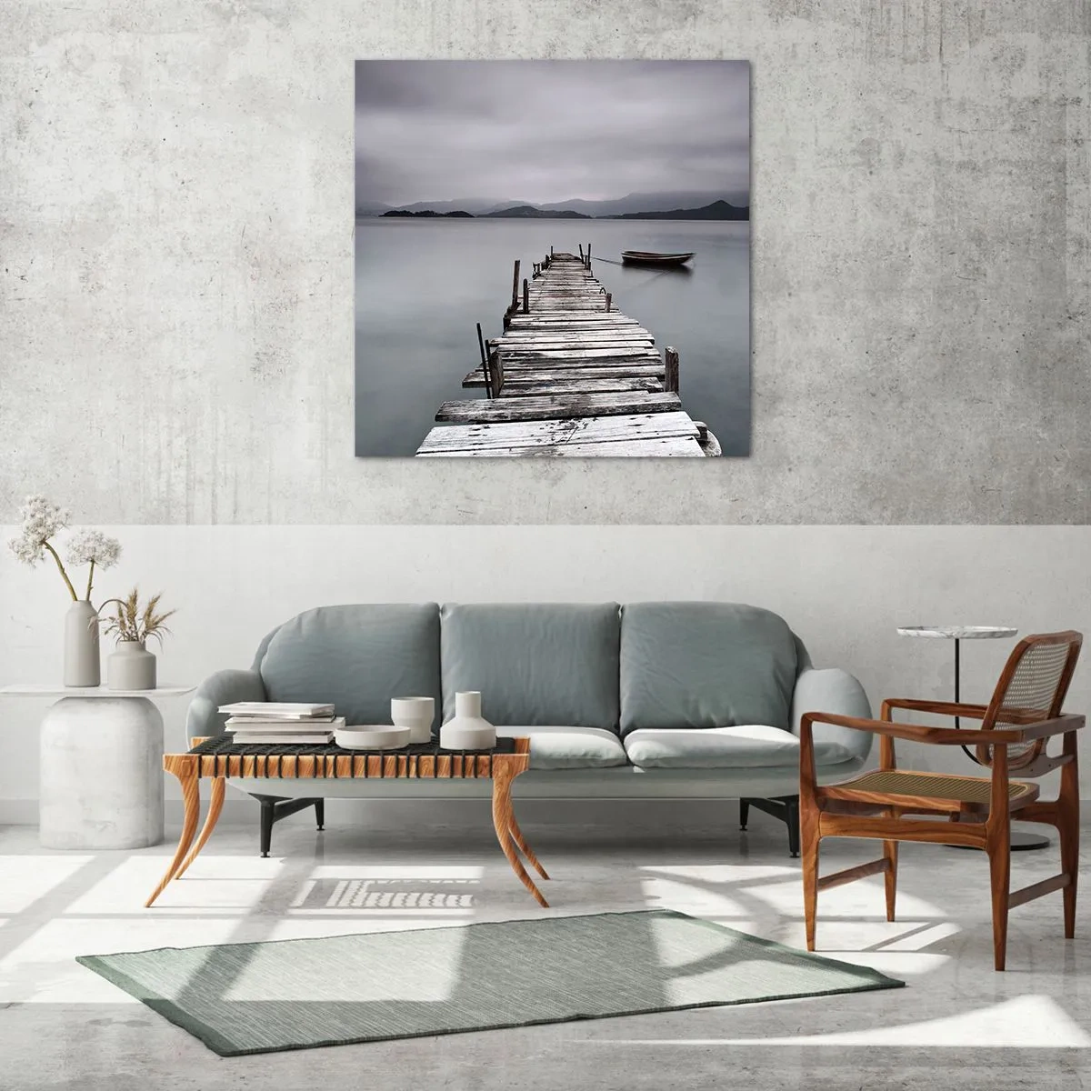 Quadro su vetro - Domani puoi partire - 50x50 cm