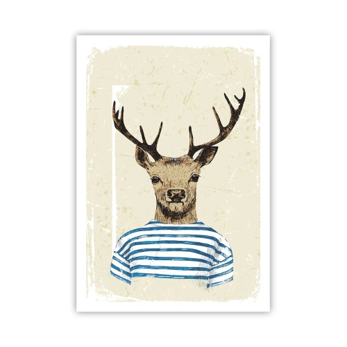 Poster - Mi piacciono le camicie a righe! - 70x100 cm