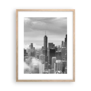 Poster in cornice rovere chiaro - Paesaggio americano - 40x50 cm