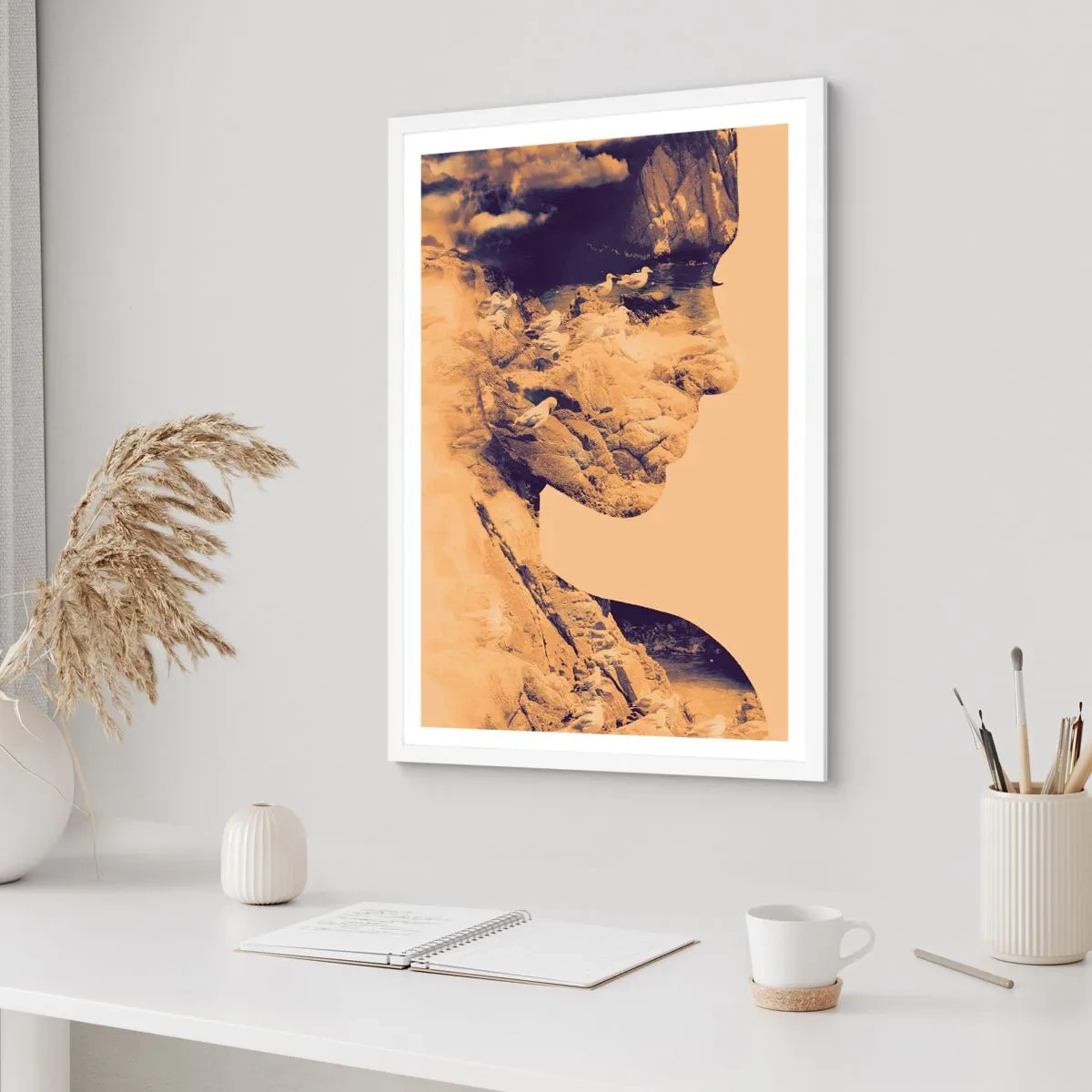 Poster in cornice bianca - Bella di natura - 40x50 cm