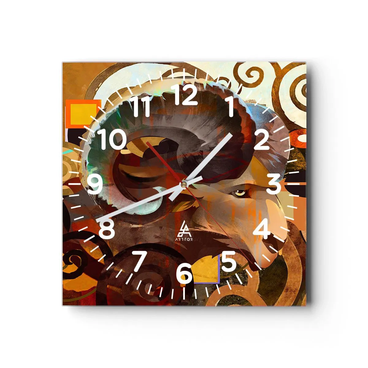 Orologio da parete - Orologio in Vetro - Magie - religioni - riti - 40x40 cm