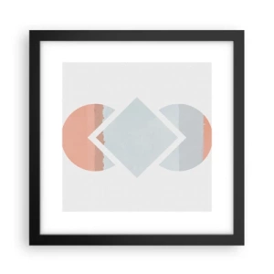 Poster in cornice nera - La situazione è chiara - 30x30 cm