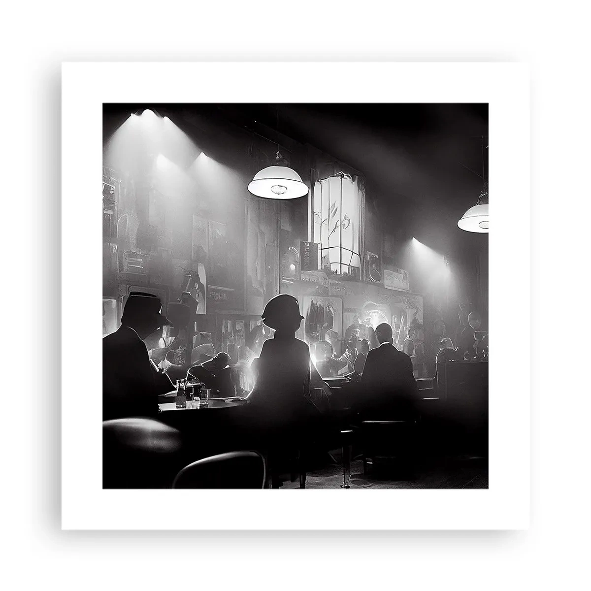 Poster - Nell'atmosfera jazz - 40x40 cm