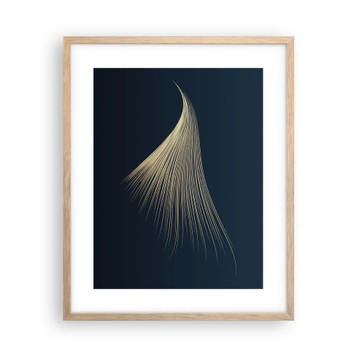 Poster in cornice rovere chiaro - Come un capello d'angelo - 40x50 cm