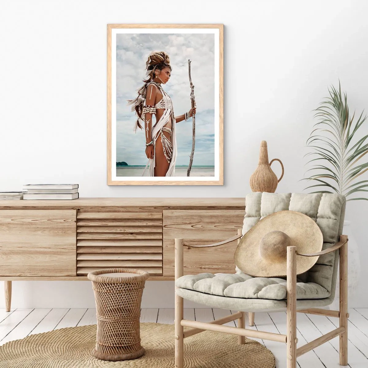 Poster in cornice rovere chiaro - La regina dei tropici - 61x91 cm