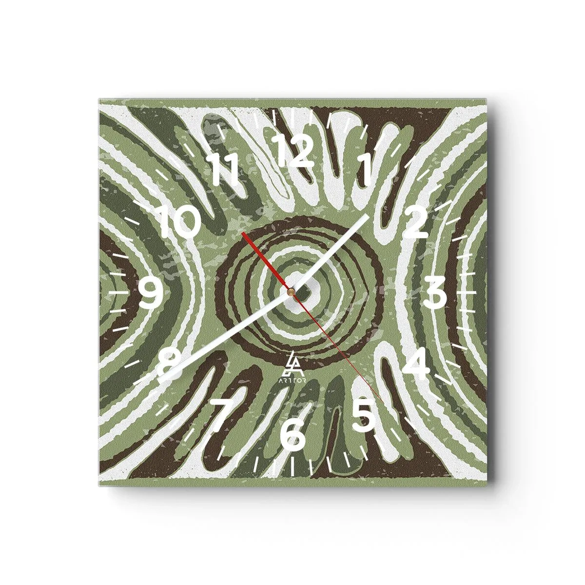 Orologio da parete - Orologio in Vetro - Esplosione di emozioni - 40x40 cm
