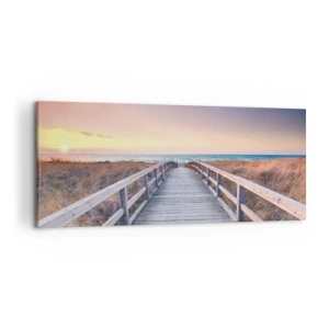 Quadro su tela - Stampe su Tela - Aurora serale baltica - 100x40 cm