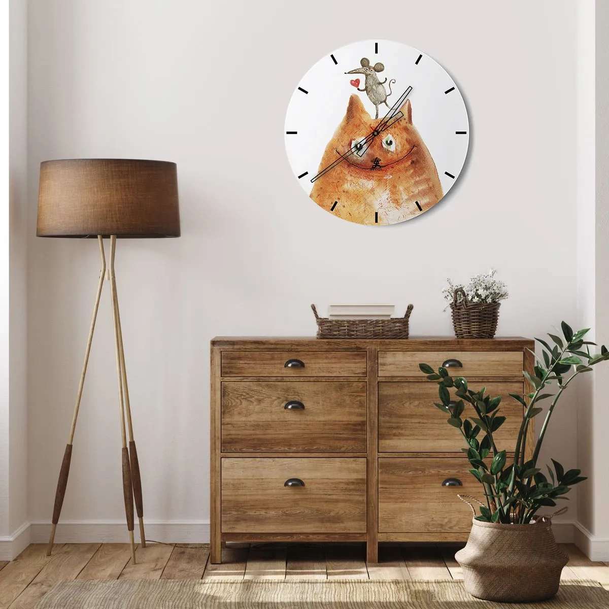 Orologio da parete - Orologio in Vetro - I paradossi dell'amore - 40x40 cm