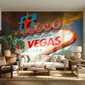 Fotomurali Premium Canvas - Cercando la fortuna - Viaggi, Las Vegas, Città - 350x256 cm