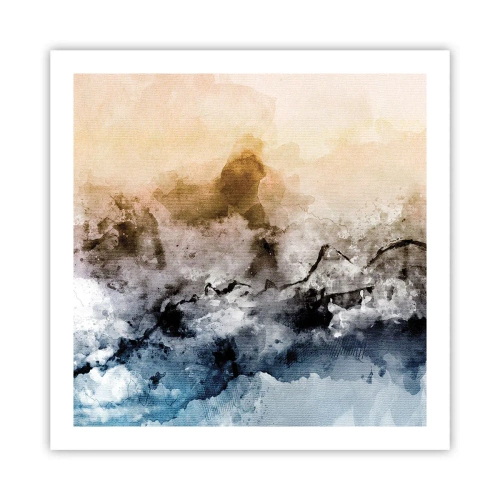 Poster - Immersi in una nuvola di nebbia - 60x60 cm