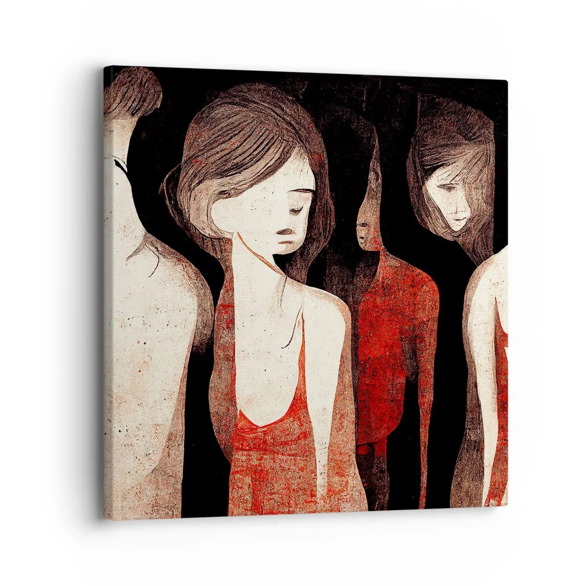 Quadro su tela - Stampe su Tela - Madonne nell'oscurità - 30x30 cm