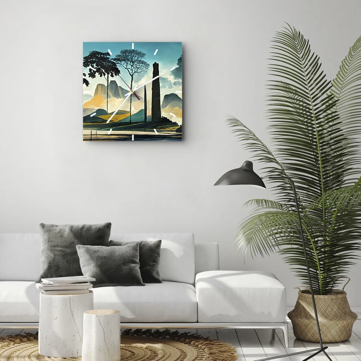 Orologio da parete - Orologio in Vetro - Sempre più in alto - 40x40 cm